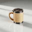 Bamboo Mug With Leak Proof Lid