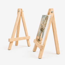 Pine Wood Tabletop Easel Stand|Canvas, Painting & Photo Display stand-natural - Thumbnail 3