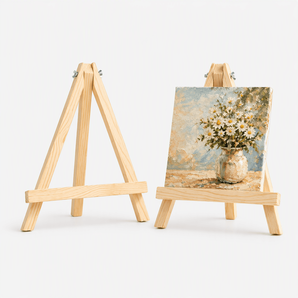 Pine Wood Tabletop Easel Stand|Canvas, Painting & Photo Display stand-natural