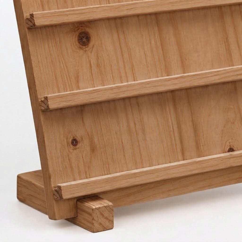 Pine Wood Easel Display Stand for Canvas, Art, Painting & Photos-3T-walnut - Woodwolf Image 4