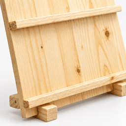 Pine Wood Easel Display Stand for Canvas, Art, Painting & Photos-2T-natural - Thumbnail 4