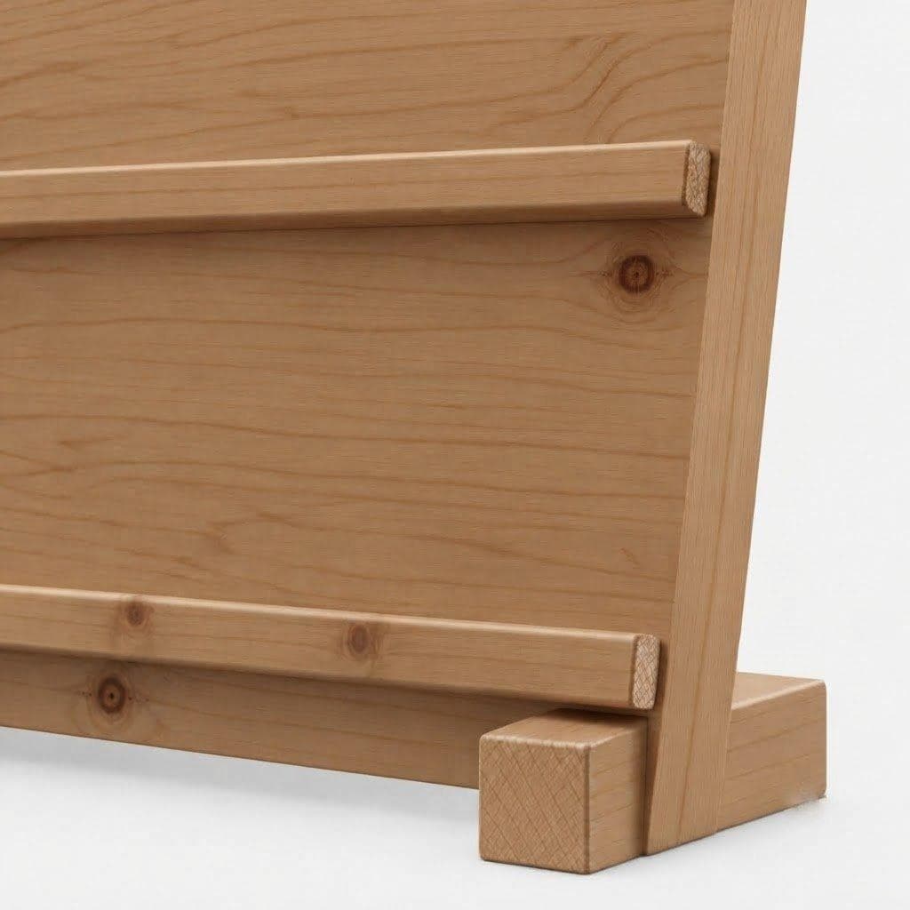 Pine Wood Easel Display Stand for Canvas, Art, Painting & Photos-2T-walnut - Woodwolf Image 4