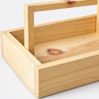 Pine Wood Jewellery Carrying Tray with Handle | Woodwolf (natural) - Thumbnail 4