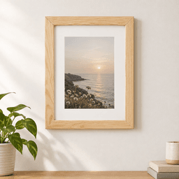 Woodwolf® Pine Wood Photo Frame | Wooden Picture Frame for Home, Office & Wall Decor (natural) - Thumbnail 2