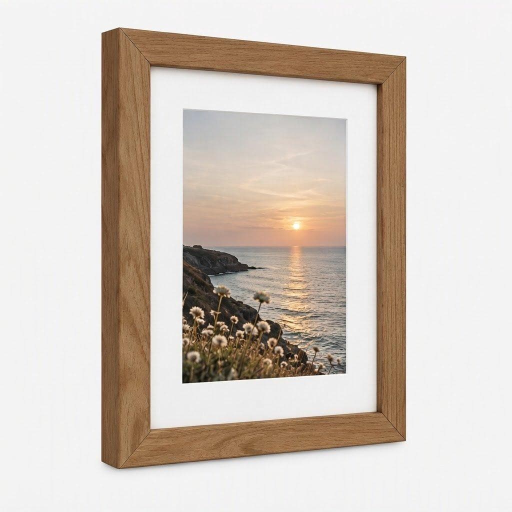Woodwolf® Pine Wood Photo Frame | Wooden Picture Frame for Home, Office & Wall Decor in walnut Finish