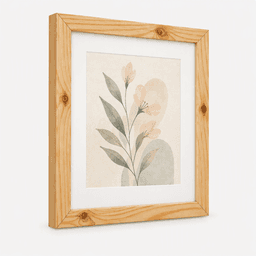 Woodwolf® Pine Wood Photo Frame | Wooden Picture Frame for Wall Display (natural) - Thumbnail 3