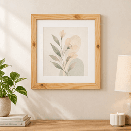 Woodwolf® Pine Wood Photo Frame | Wooden Picture Frame for Wall Display (natural) - Thumbnail 2
