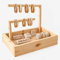 Pine Wood Jewellery Carrying Tray with Handle | Woodwolf (natural) - Thumbnail 3