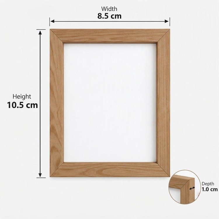 Pine Wood Photo Frame | Wooden Picture Frame for Home, Office & Wall Decor-walnut Dimensions