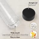 Black Lid Wide Mouth Glass Bottle-1000ML