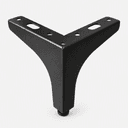 Heavy Duty Y-Shaped Metal Sofa Legs, Black Furniture Support Legs for Cabinet, TV Stand, Table & Couch, Pack of 4-04
