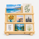 Pine Wood Easel Display Stand for Canvas, Art, Painting & Photos-3T-natural
