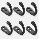 Matte Black Wall Hook Heavy Duty Coat Hook with Black Screws – Modern Robe Hook for Bathroom, Entryway, Bedroom & Closet-06