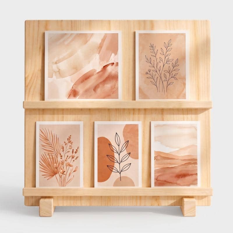 Pine Wood Easel Display Stand for Canvas, Art, Painting & Photos-2T-natural